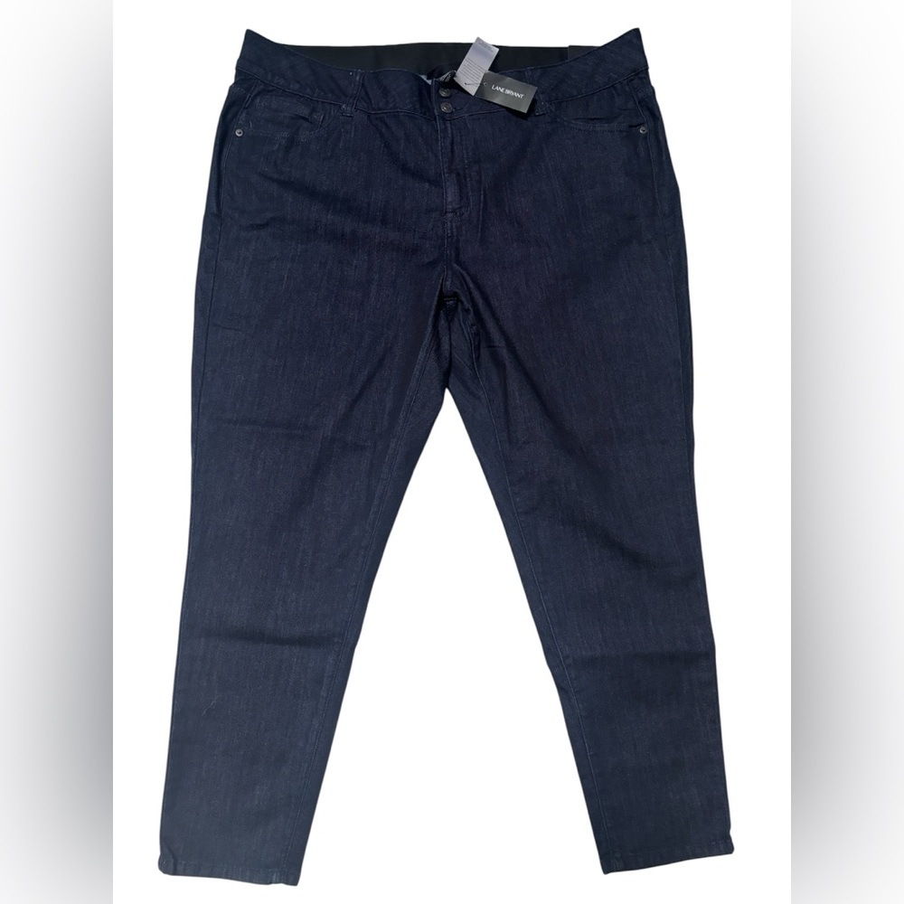 Venezia Lane Bryant Dark Wash Skinny Short Denim Jeans Plus Size Women’s 24 S